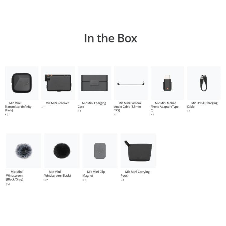Mic Mini Original (2 TX + 1 RX + estuche de carga) para DJI Mini — imagen 8