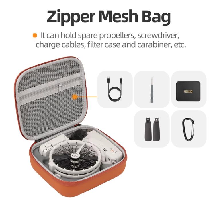 Bolsa de almacenamiento para cámara aérea Sunnylife FP-B957, funda protectora para DJI Flip (gris) — imagen 4