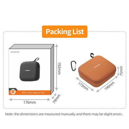 Bolsa de almacenamiento para cámara aérea Sunnylife FP-B957, funda protectora para DJI Flip (negra) — imagen 10