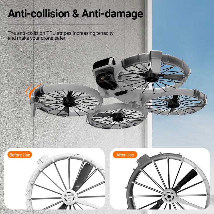 Protectores de impacto de paleta para DJI Flip (negro translúcido) — imagen 5