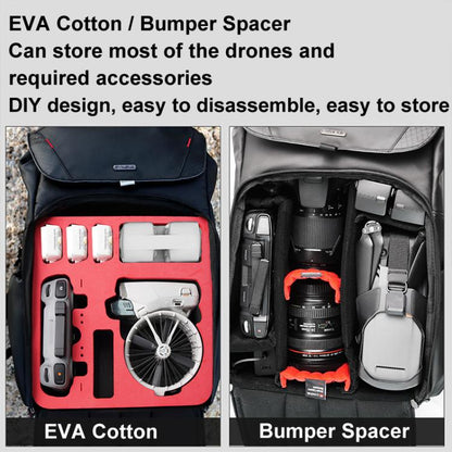 Bolsa de lona antigolpes y antiestrés para dron CYNOVA C-MA-DB-003 para DJI Flip (negra) — imagen 3