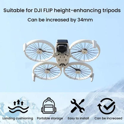 Soporte 1 par de accesorios de protector de cardán para soporte trasero de mejora de altura del tren de aterrizaje del dron……