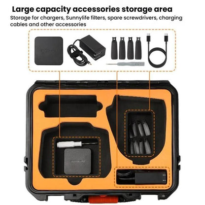 Estuche protector impermeable para cámara aérea Sunnylife AQX-19, kit de vuelo suave para DJI Flip (negro) — imagen 11