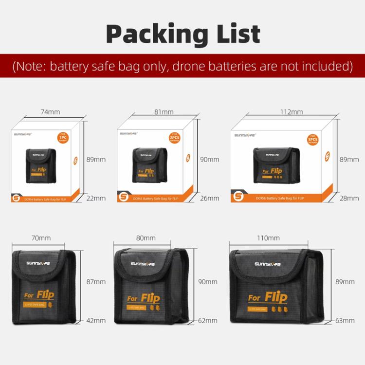 Bolsa a prueba de explosiones para batería de ion de litio Sunnylife, bolsa de almacenamiento de seguridad, bolsa protectora…