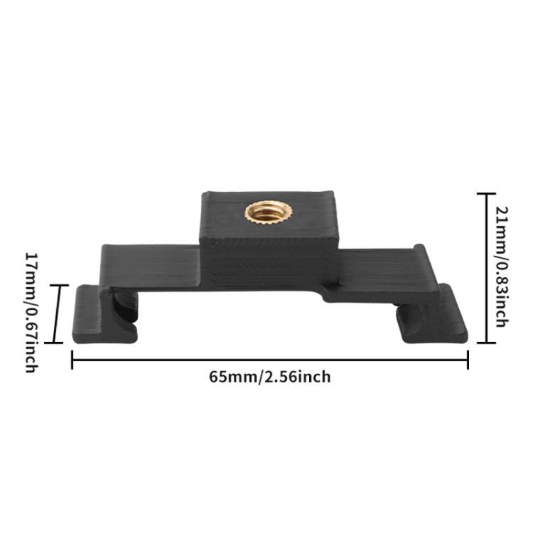 Soporte de 1 Adaptador de expansión para dron CQT, /4" con conector para trípode, accesorios de disparo fijos, especificació…
