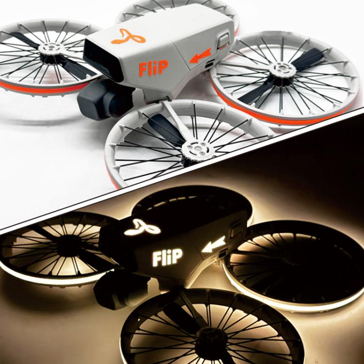 Pegatinas luminosas para el fuselaje del dron CQT para DJI Flip (naranja)