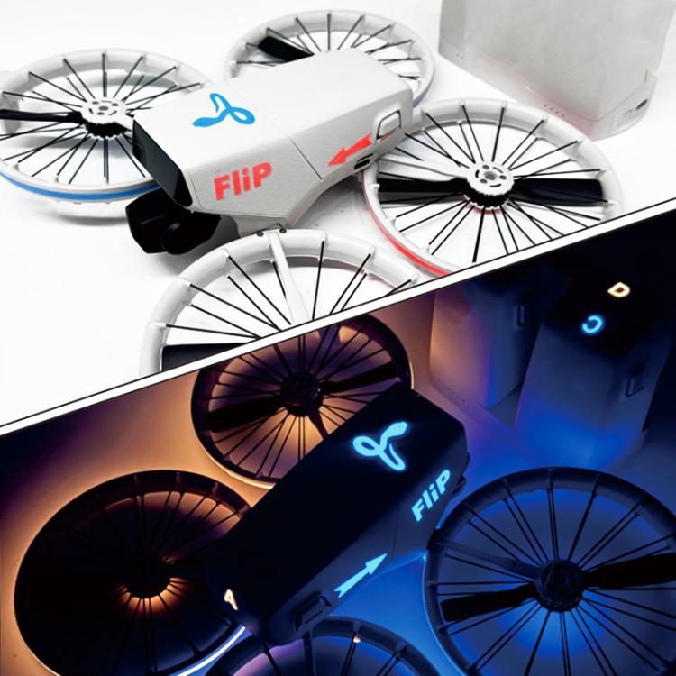 Pegatinas luminosas para el fuselaje del dron CQT para DJI Flip (rojo y azul)