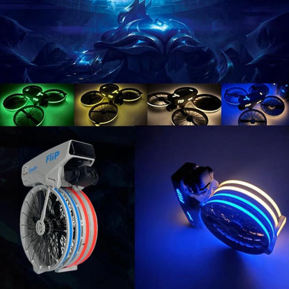 Pegatinas luminosas para el fuselaje del dron CQT para DJI Flip (verde) — imagen 2