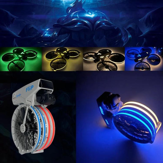 Pegatinas luminosas para el fuselaje del dron CQT para DJI Flip (verde) — imagen 2