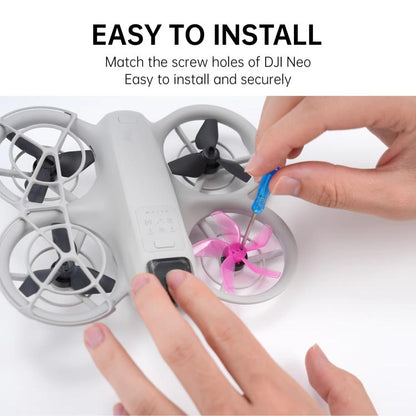 1 par de cuchillas de repuesto de liberación rápida para DJI Neo (gris) — imagen 5