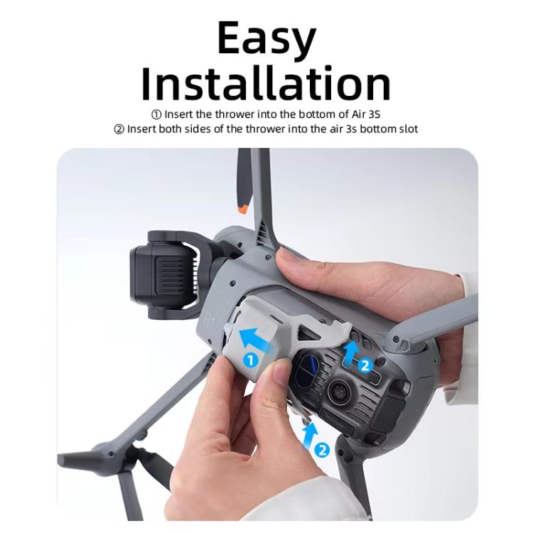 Dispositivo de transporte de lanzador de Air para dron RCSTQ para DJI Air 3S (lanzador + línea de unión) — imagen 6