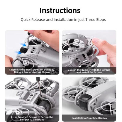 Lente de cardán Barra de protección para y parachoques para DJI Neo (rosa) — imagen 12