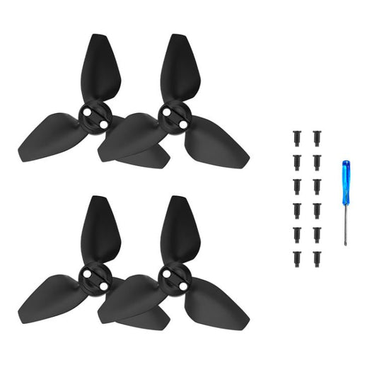 Hélice de dron 2 pares de accesorios de protección para ala de BRDRC para DJI Neo (negro)