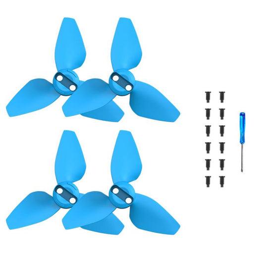 Hélice de dron 2 pares de accesorios de protección para ala de BRDRC para DJI Neo (azul)