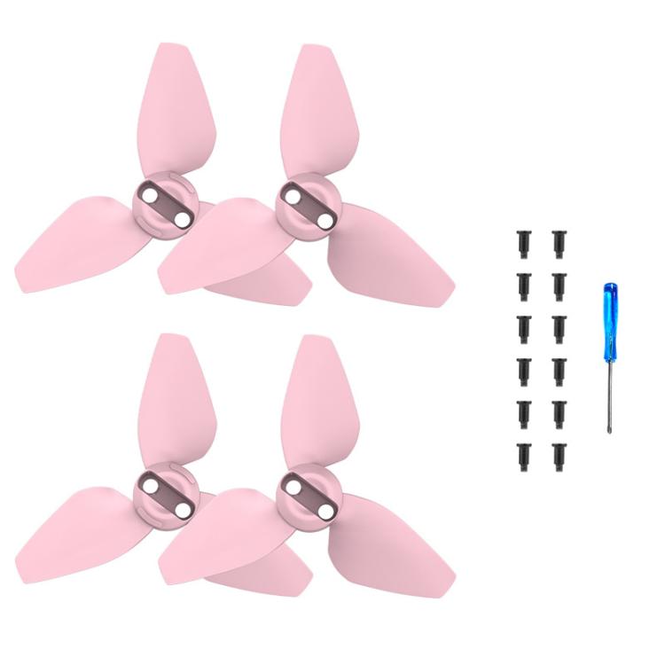 Hélice de dron 2 pares de accesorios de protección para ala de BRDRC para DJI Neo (rosa)