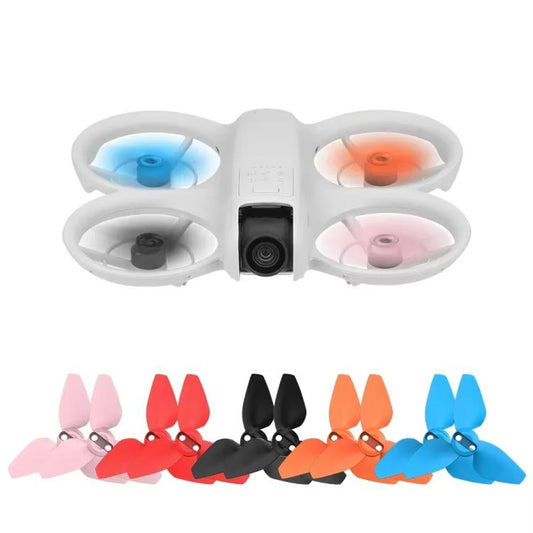 Hélice de dron 2 pares de accesorios de protección para ala de BRDRC para DJI Neo (azul) — imagen 2