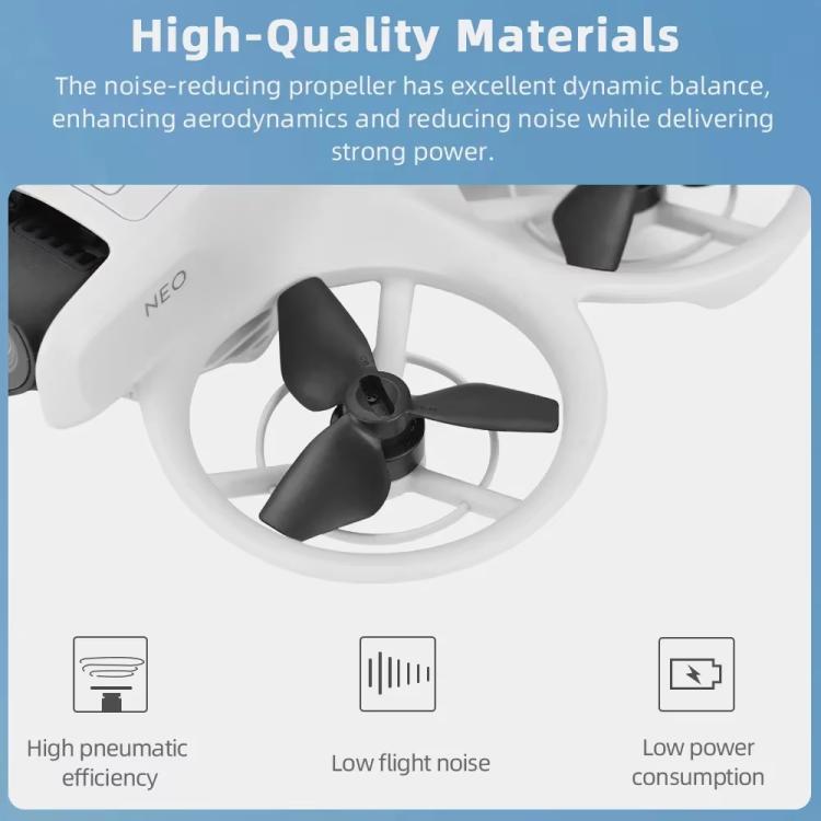 Hélice de dron 2 pares de accesorios de protección para ala de BRDRC para DJI Neo (rojo) — imagen 5