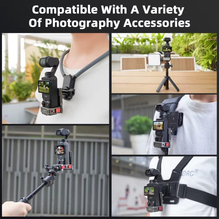 Clip Adaptador de trasero de expansión con base magnética multifuncional, accesorio de bisel para DJI Osmo Pocket 3 (deslust…