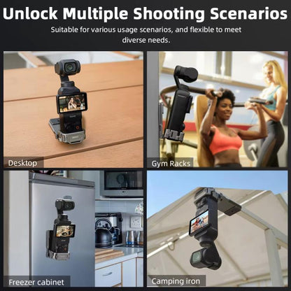 Clip Adaptador de trasero de expansión con base magnética multifuncional, accesorio de bisel para DJI Osmo Pocket 3 (deslust…