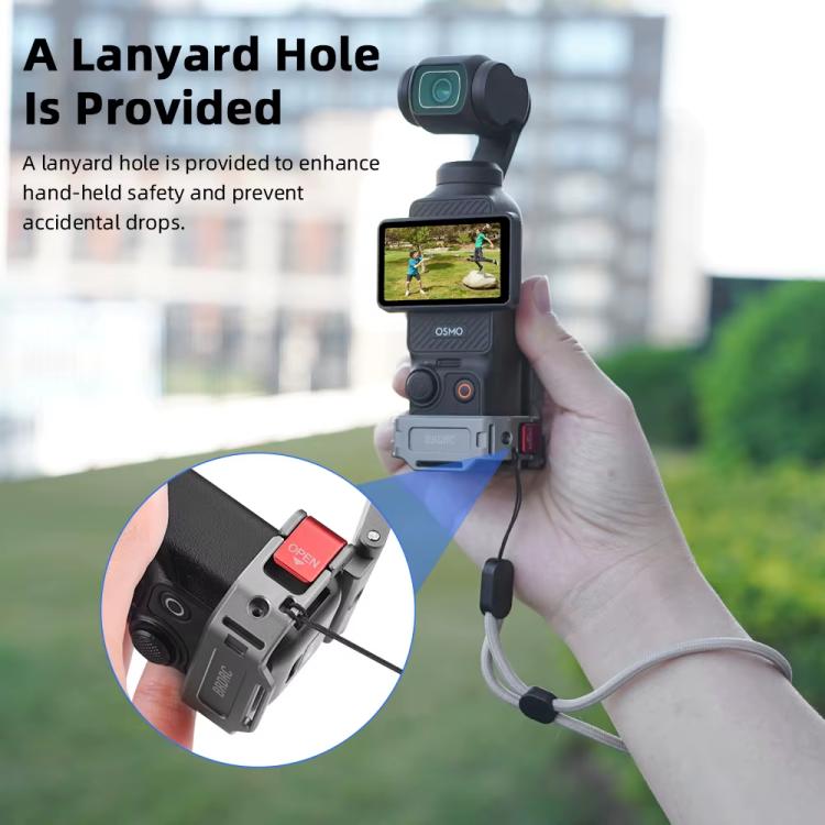 Clip Adaptador de trasero de expansión con base magnética multifuncional, accesorio de bisel para DJI Osmo Pocket 3 (deslust…