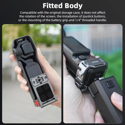 Clip Adaptador de trasero de expansión con base magnética multifuncional, accesorio de bisel para DJI Osmo Pocket 3 (deslust…