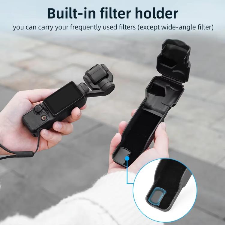 Tapa de lente BRDRC, funda para cámara, protector de pantalla, accesorios para DJI Osmo Pocket 3 (rosa) — imagen 11