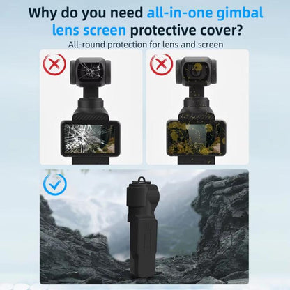Tapa de lente BRDRC, funda para cámara, protector de pantalla, accesorios para DJI Osmo Pocket 3 (negro) — imagen 14