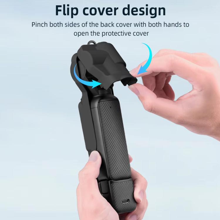 Tapa de lente BRDRC, funda para cámara, protector de pantalla, accesorios para DJI Osmo Pocket 3 (negro) — imagen 6