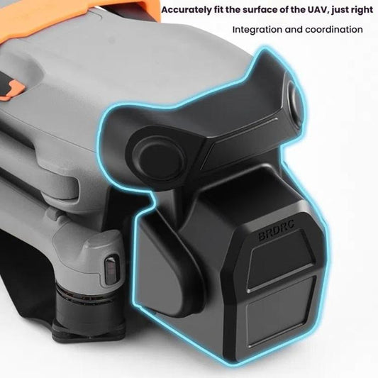 Cubierta BRDRC protectora de lente a prueba de polvo Anti-golpes Clip fijo Protector de cardán para DJI Air 3S (negro esmeri…