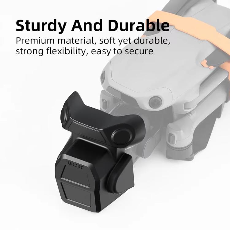 Cubierta BRDRC protectora de lente a prueba de polvo Anti-golpes Clip fijo Protector de cardán para DJI Air 3S (negro esmeri…