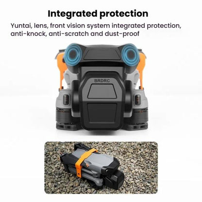 Cubierta BRDRC protectora de lente a prueba de polvo Anti-golpes Clip fijo Protector de cardán para DJI Air 3S (negro esmeri…