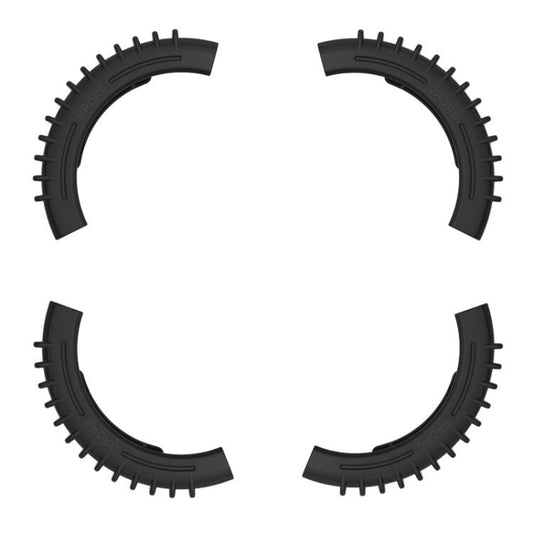 Anillos de parachoques de protección BRDRC 4 de paleta para DJI Avata 2 (negro)