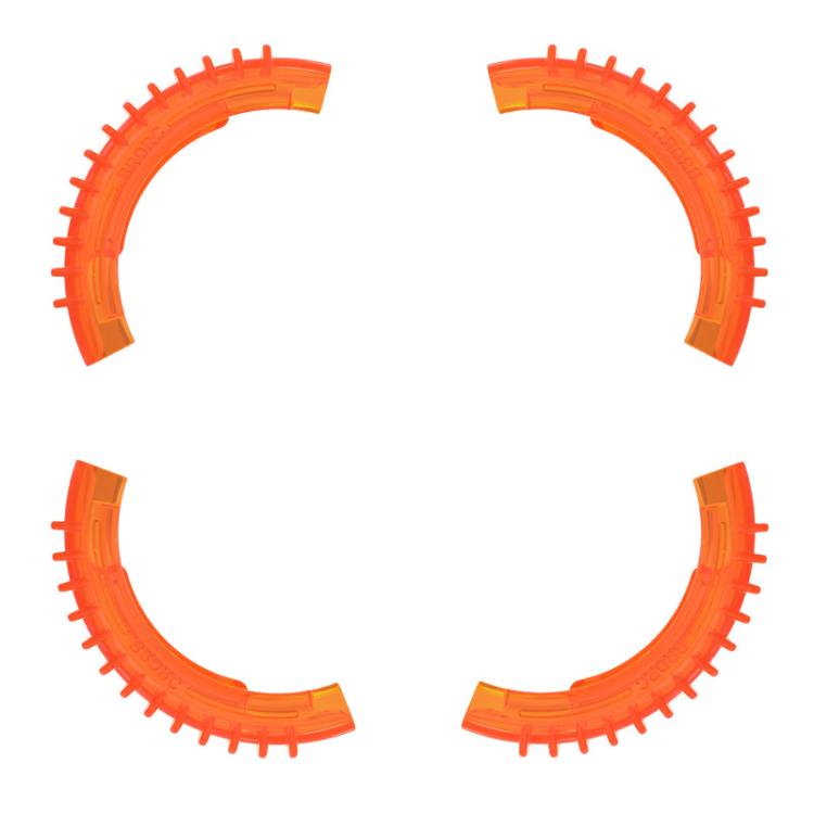 Anillos de parachoques de protección BRDRC 4 de paleta para DJI Avata 2 (naranja)