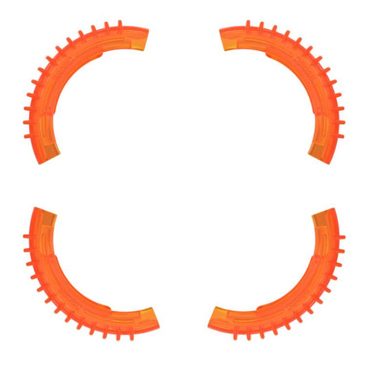 Anillos de parachoques de protección BRDRC 4 de paleta para DJI Avata 2 (naranja)