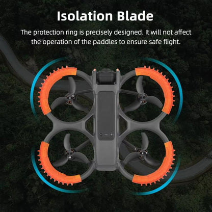 Anillos de parachoques de protección BRDRC 4 de paleta para DJI Avata 2 (verde) — imagen 4