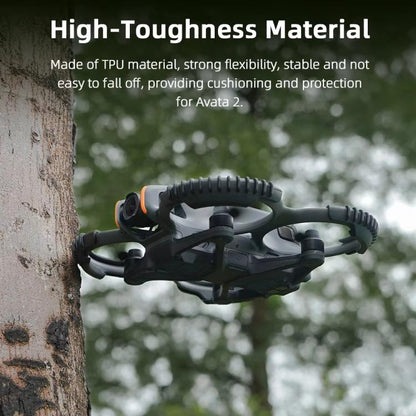 Anillos de parachoques de protección BRDRC 4 de paleta para DJI Avata 2 (negro) — imagen 5
