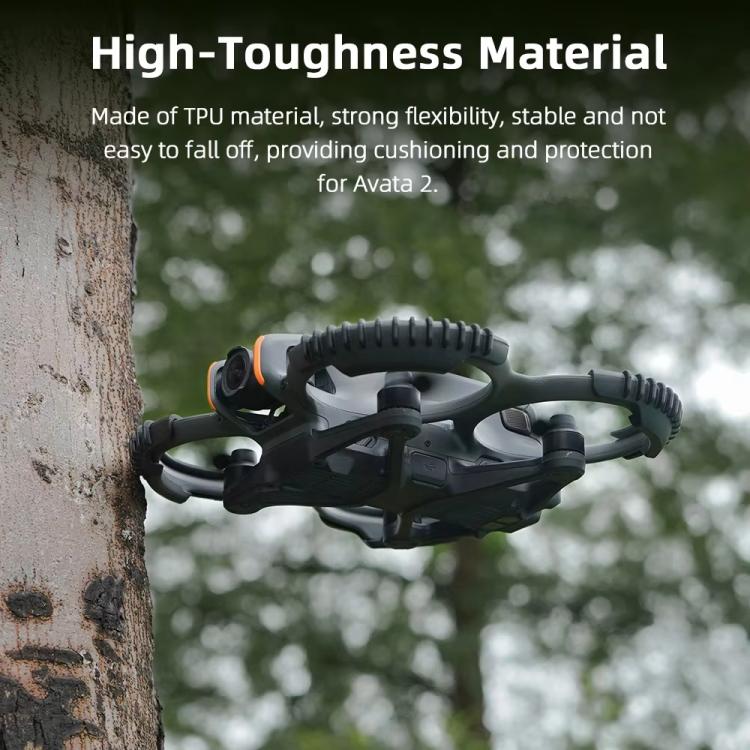 Anillos de parachoques de protección BRDRC 4 de paleta para DJI Avata 2 (naranja) — imagen 5