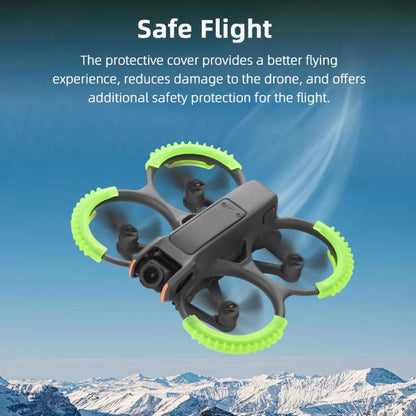 Anillos de parachoques de protección BRDRC 4 de paleta para DJI Avata 2 (negro) — imagen 6