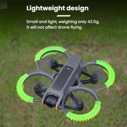 Anillos de parachoques de protección BRDRC 4 de paleta para DJI Avata 2 (negro) — imagen 7