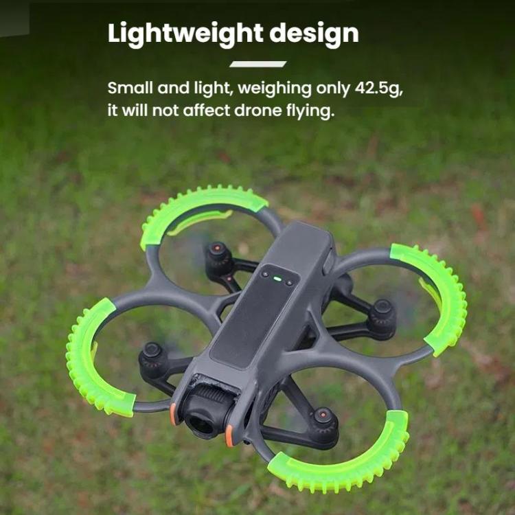 Anillos de parachoques de protección BRDRC 4 de paleta para DJI Avata 2 (verde) — imagen 7