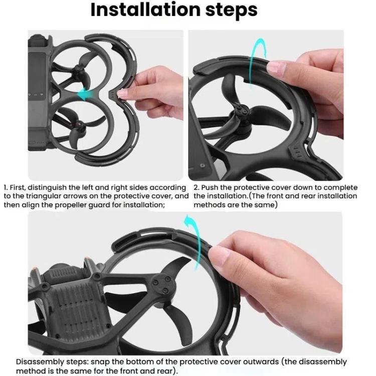 Anillo de parachoques de una BRDRC Protector de paleta integrado pieza para DJI Avata 2 (verde) — imagen 13