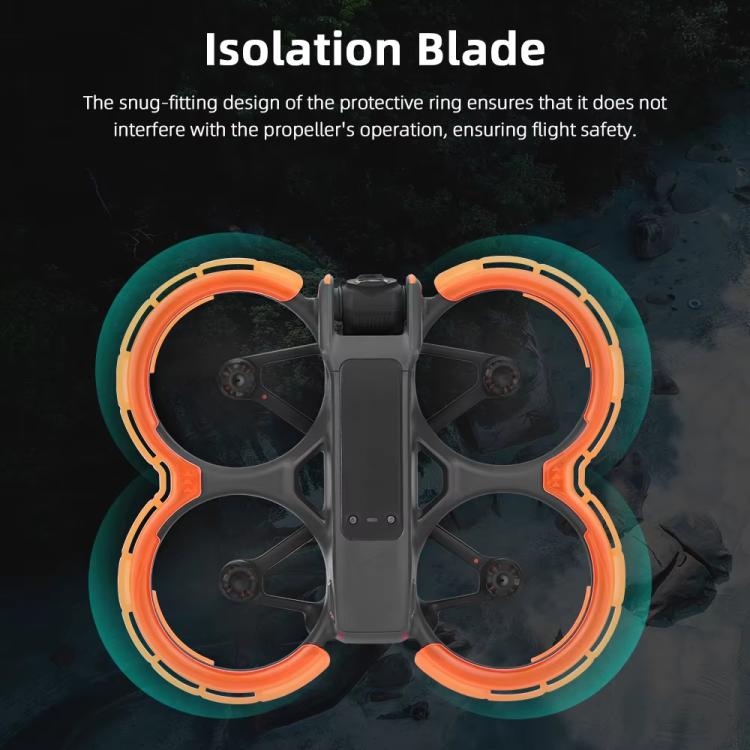 Protector de paleta integrado BRDRC para DJI Avata 2 (naranja) — imagen 4