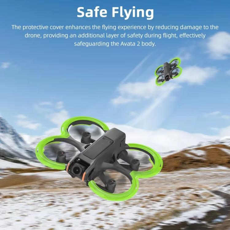 Anillo de parachoques de una BRDRC Protector de paleta integrado pieza para DJI Avata 2 (negro) — imagen 5
