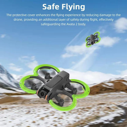Anillo de parachoques de una BRDRC Protector de paleta integrado pieza para DJI Avata 2 (negro) — imagen 5