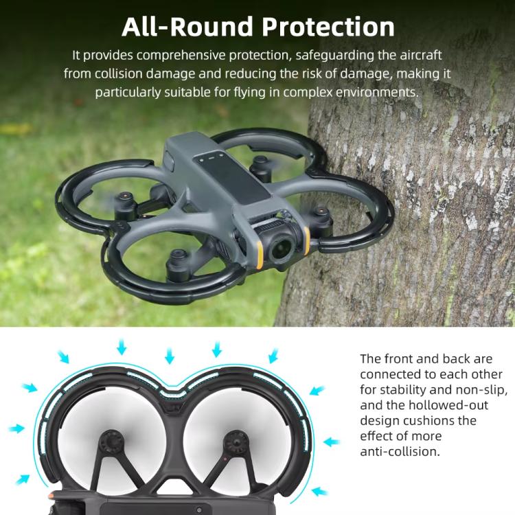 Anillo de parachoques de una BRDRC Protector de paleta integrado pieza para DJI Avata 2 (verde) — imagen 8
