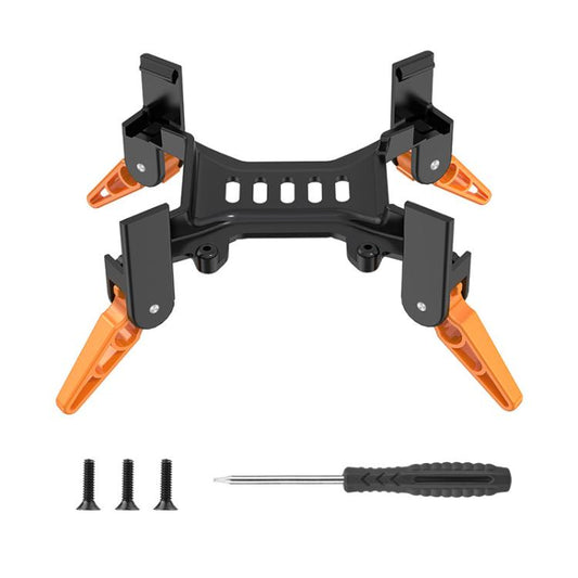 Pata de cabra protectora con estabilizador y tren de aterrizaje mejorado de altura plegable para DJI Avata 2 (negro y naranj…