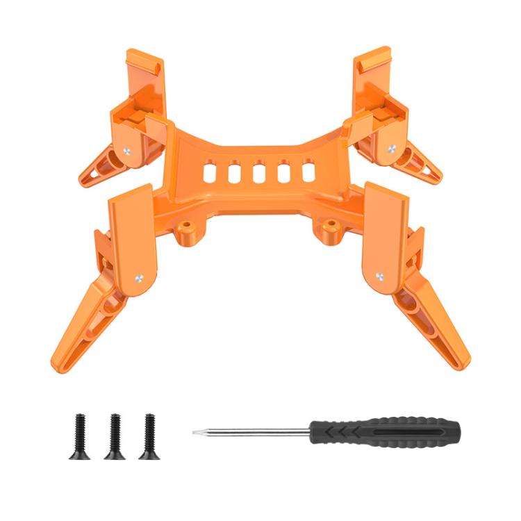 Pata de cabra protectora con estabilizador y tren de aterrizaje mejorado de altura plegable para DJI Avata 2 (naranja)