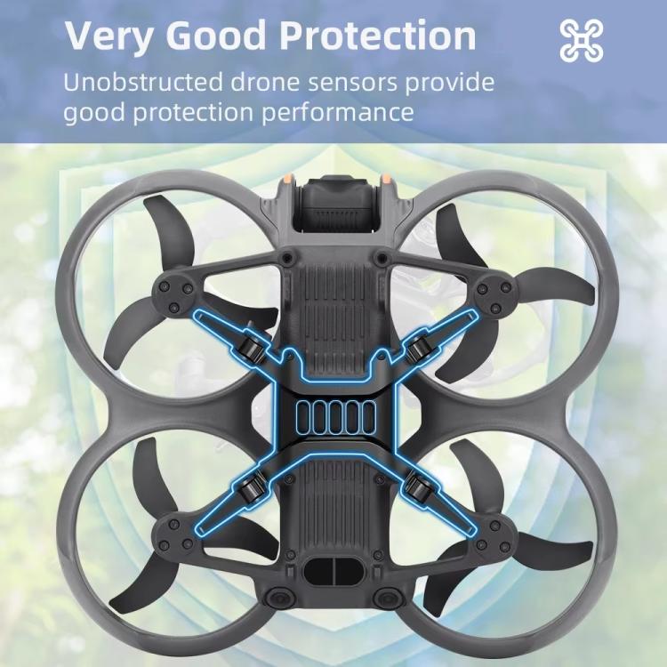Pata de cabra protectora con estabilizador y tren de aterrizaje mejorado de altura plegable para DJI Avata 2 (naranja) — ima…