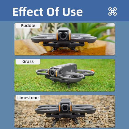 Pata de cabra protectora con estabilizador y tren de aterrizaje mejorado de altura plegable para DJI Avata 2 (naranja) — ima…