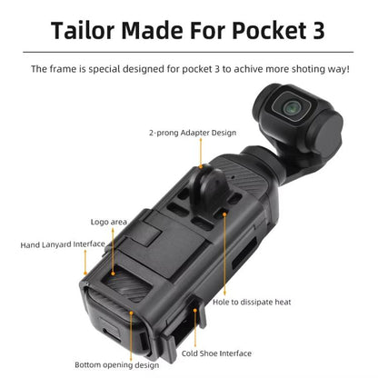 Juego de 6 piezas, soporte magnético, base fija, clip trasero, adaptador, bisel, accesorios para DJI Osmo Pocket 3 — imagen 3